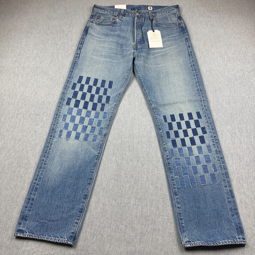 Levis 501 Jeans Mens 34X32 Selvedge Denim Made In Japan 1980'S Straight Leg NWT
